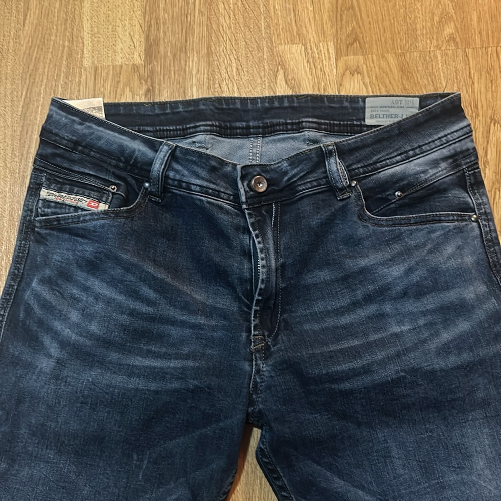 Diesel Industry Women’s Deep Blue Mid-High Rise Skinny Jeans Size 16Y - Picture 6 of 12
